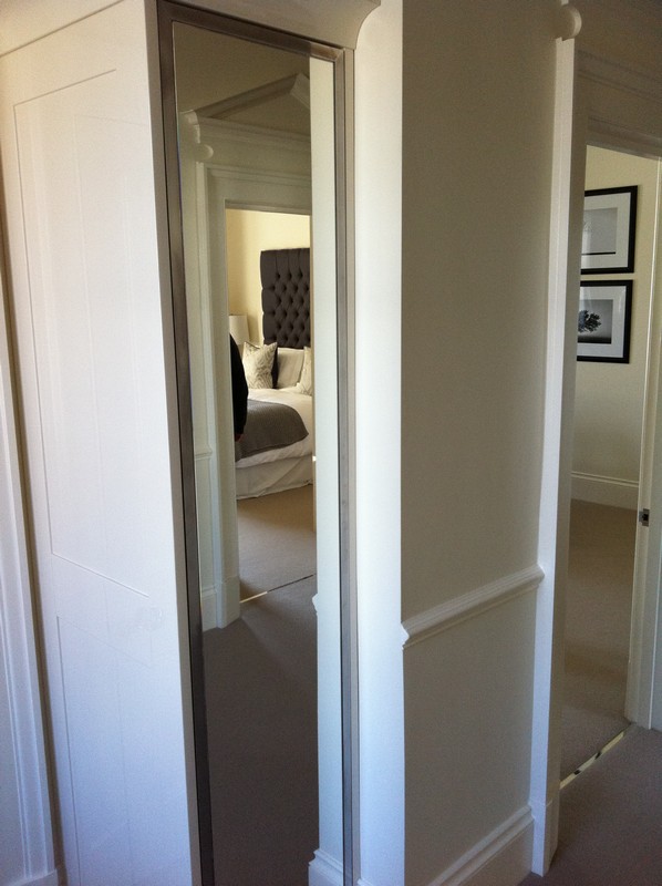Full-length wardrobe mirror fitted in Hayes home